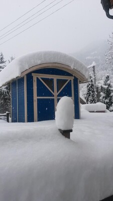 Winterstimmung Terrasse