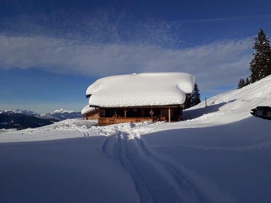 Die Prädastenalm im schneereichen Winter 2019